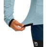 "FLEECE GRID JACKET M" "hielo gris"