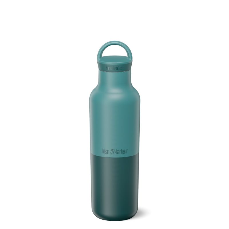 Borraccia termica Klean Kanteen Rise Vac Classic 591ml/20oz con tappo Arch loop (Blu Bretagna)