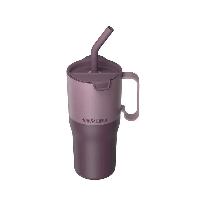 Bicchiere Klean Kanteen Bicchiere isolato con coperchio Flip e cannuccia, 769ml/26oz (Dusty Orchid)