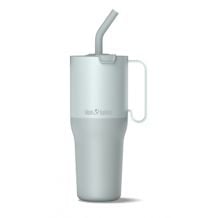 Gobelet Klean Kanteen Isoleret drikkebæger med Flip-låg og sugerør, 1065ml/36oz (Barely Blue)
