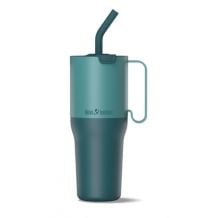 Gobelet Klean Kanteen Isolert kopp med Flip-lokk og sugerør, 1065ml/36oz (Brittany Blue)