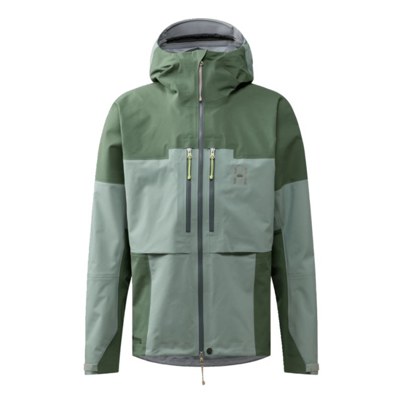 Waterdichte HAGLOFS Spitz GTX Pro II Jacket Heren (Dew Green/Chlorophyll Green)