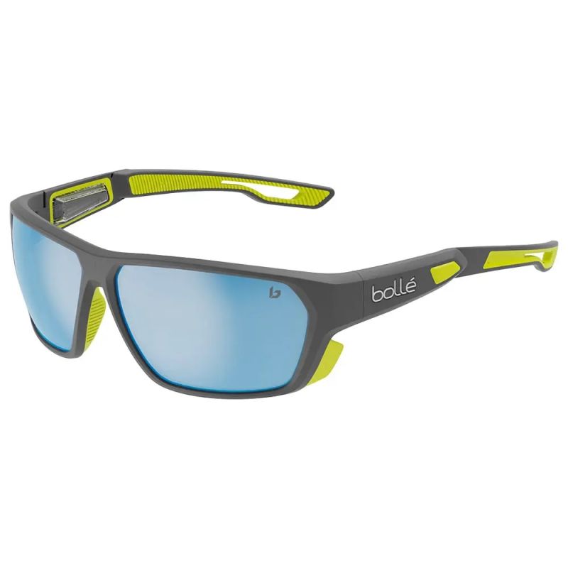 Sonnenbrille BOLLE AIRFIN (Grau Matt Acid - Himmelblau Polarisierend) Kat.3