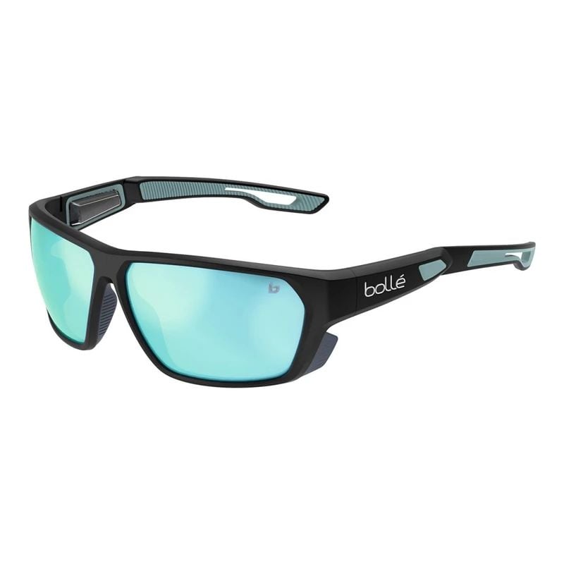 Sonnenbrille BOLLE AIRFIN (Matte Black Ocean/Sky Blue Polarized) Kategorie 3