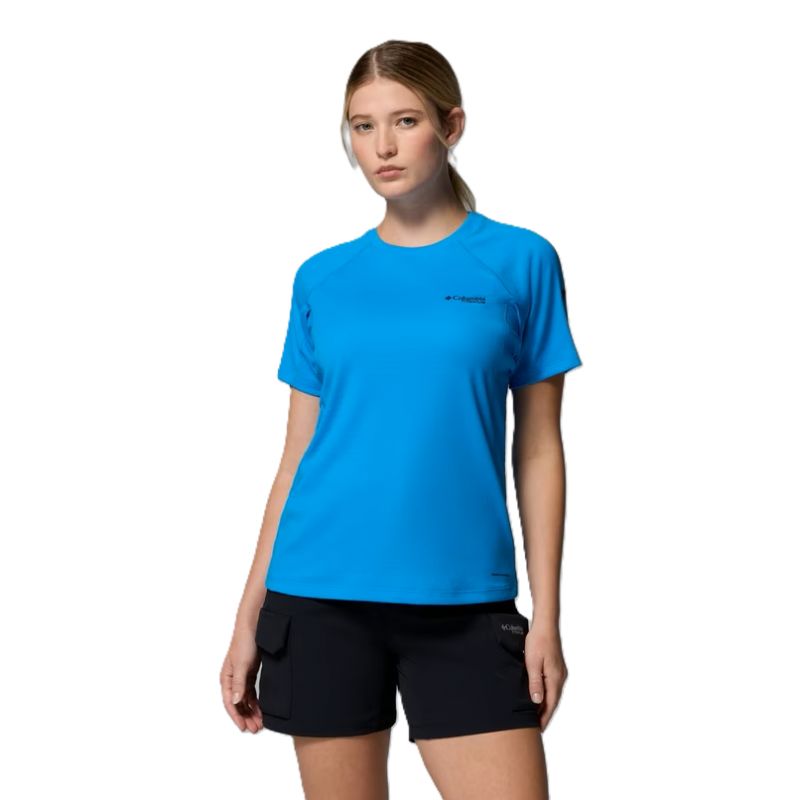 T-skjorte Columbia DriVenture Short Sleeve (Compass Blue) Dame
