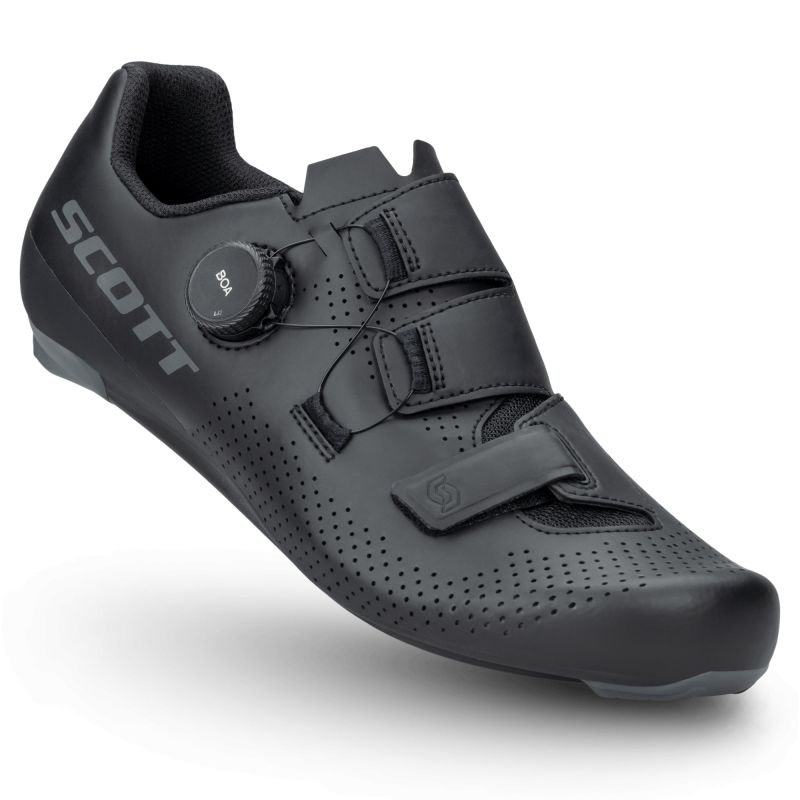 Scarpe da ciclismo Scott Shoe Road Team Boa (Nero Opaco/Grigio Scuro)
