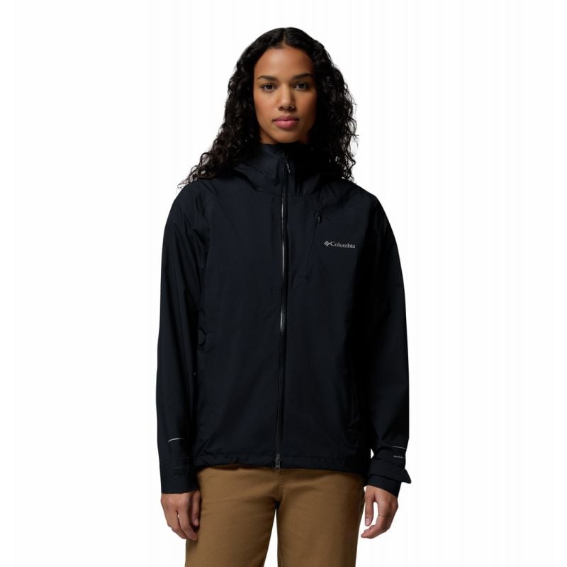 Vandtæt jakke Columbia Trailborne 2.5L Shell (Black) Kvinder