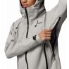 Chaqueta impermeable Columbia Saudan Pro 3L Shell (Gris Pizarra) Mujer