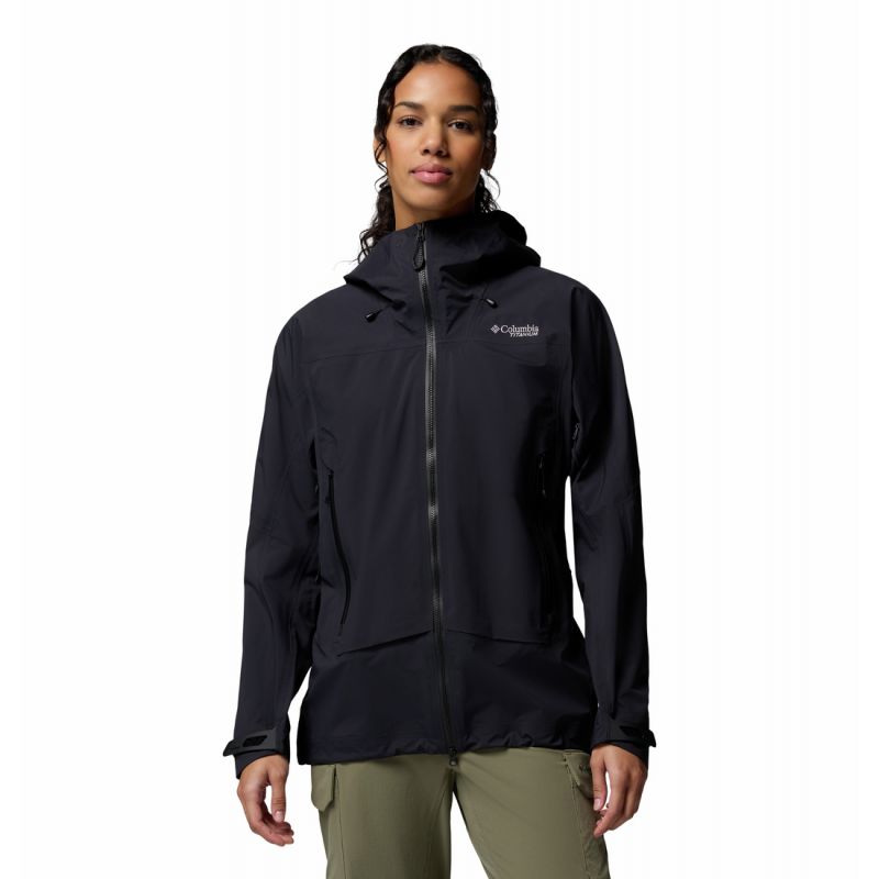 Vandtæt jakke Columbia Saudan Pro 3L Shell (Black) Kvinder