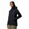 Chaqueta impermeable Columbia Saudan Pro 3L Shell (Negro) Mujer