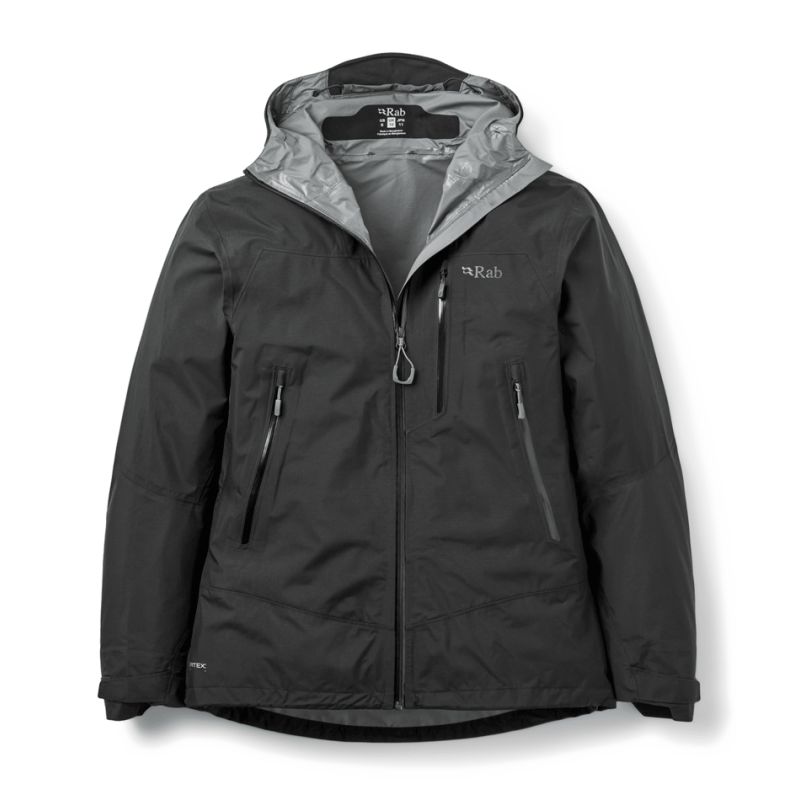 Wasserdichte Jacke Rab Downpour Mountain Jacket Wmns (Schwarz) Damen