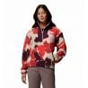 Polaire Columbia Sequoia Grove Printed Half Zip (Rosso Lavato, Ikatbloom) Donna