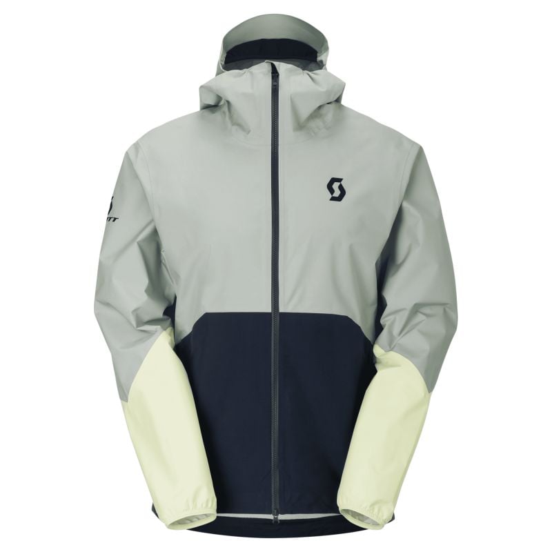 Vattentät jacka Scott Jacket M's Explorair Light Dryo 2.5L (Spray Grey/dark Blue) Herr