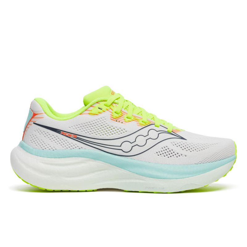 Running shoes Saucony RIDE 19 (WHITE/SPLASH) Women