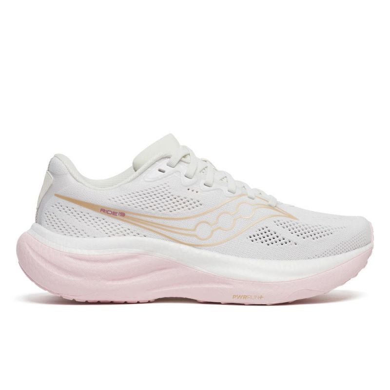Chaussures de running SAUCONY RIDE 19 (WHITE/SILK) Femme