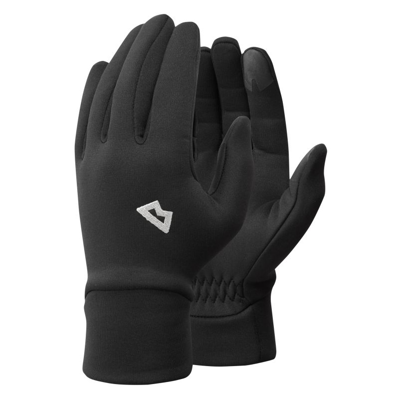 Vaellushanskat Stretch Fleece Wmns Glove (Musta) Naisille