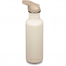 Drikkeflaske Klean Kanteen Classic flip sport cap, 800ml/27oz (Hvid/hætte grå)