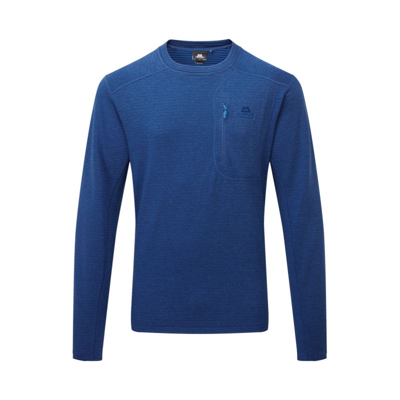 Fleece Apiro Mens Crew (Admiral Blue) Herren