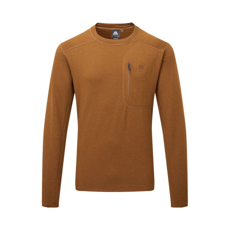 Polaire Apiro Mens Crew (Walnut) Homme