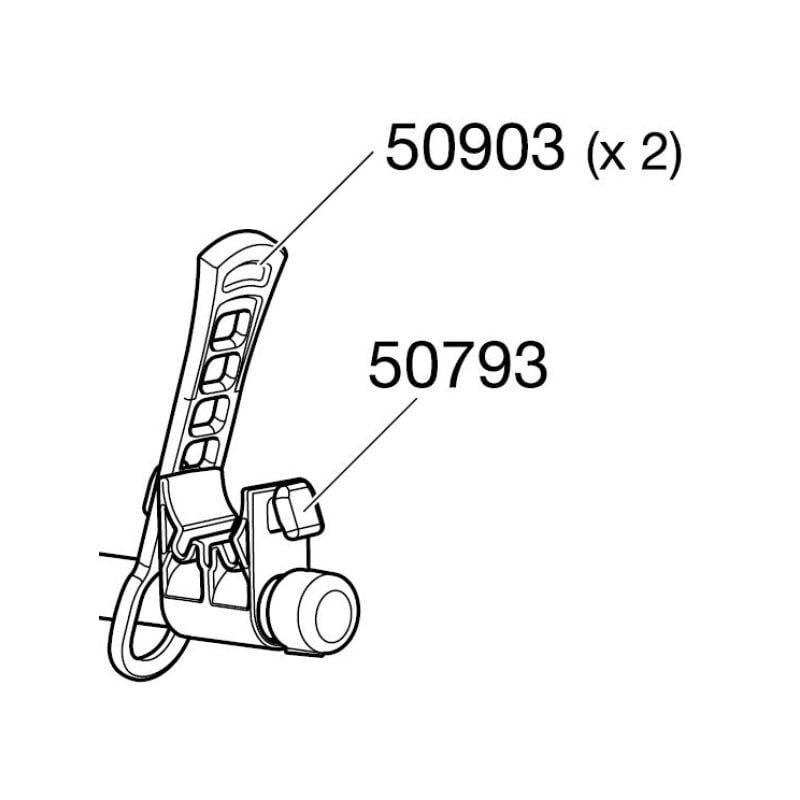 Supporto per Attacco al Telaio Thule per Portabici HANGON XPRESS CLIPON 50793