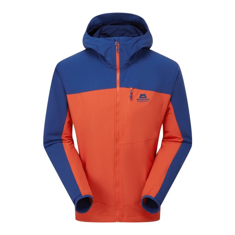 Softshell jakke MOUNTAIN EQUIPMENT Frontier Mens Jacket (Red Rock/Admiral Blue) Herre
