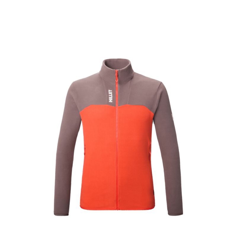 Fleece Millet UBIC LIGHTGRID JKT (PEPPER/PAPRIKA) mies