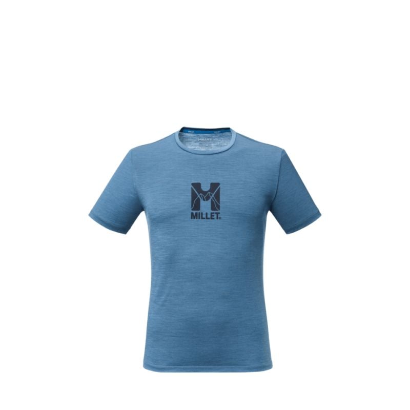 Tee-shirt MILLET UBIC WOOL TS SS M (CORONET BLUE) Homme