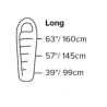 Sac de couchage BIG AGNES Fly Creek UL 25 LONG (noir/violet)