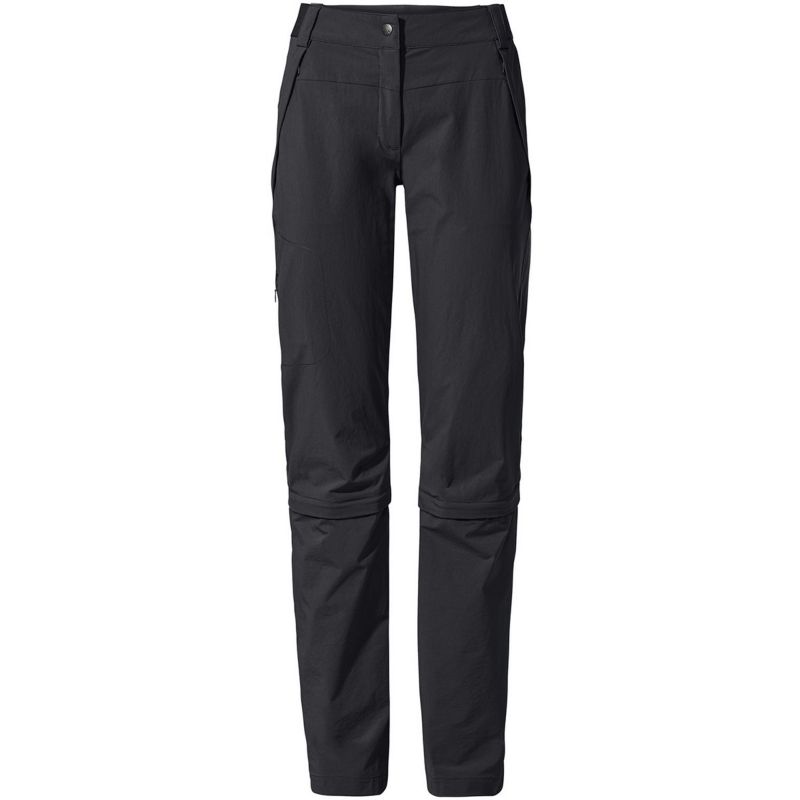 Hiking Pants Vaude Farley Stretch Capri T-Zip Pants III (Black) Women