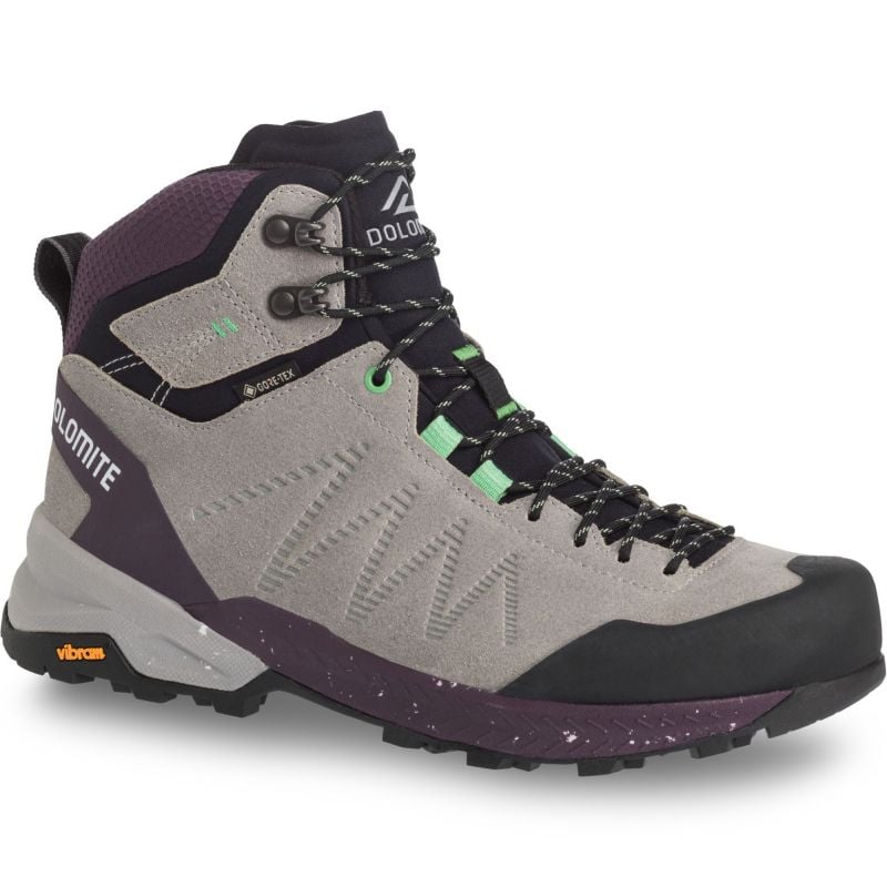 Hiking shoes Dolomite Crodarossa Leather High GTX (Grey/Dark Purple) Women