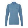 MOUNTAIN EQUIPMENT Cerrig Wmns LS Zip T (Stellar Blue)