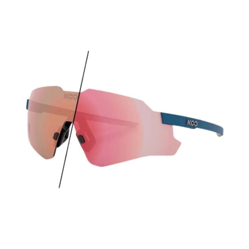 Solbriller KOO NEBULA Photochromiske (Midnight Blue Matt/Photochromic Rose Gold Mirror) Cat.1-3