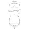 Brille KOO ALIBI Photochromatisch (Schwarz Matt/Photochromatische Grüne Spiegel) kat1-3