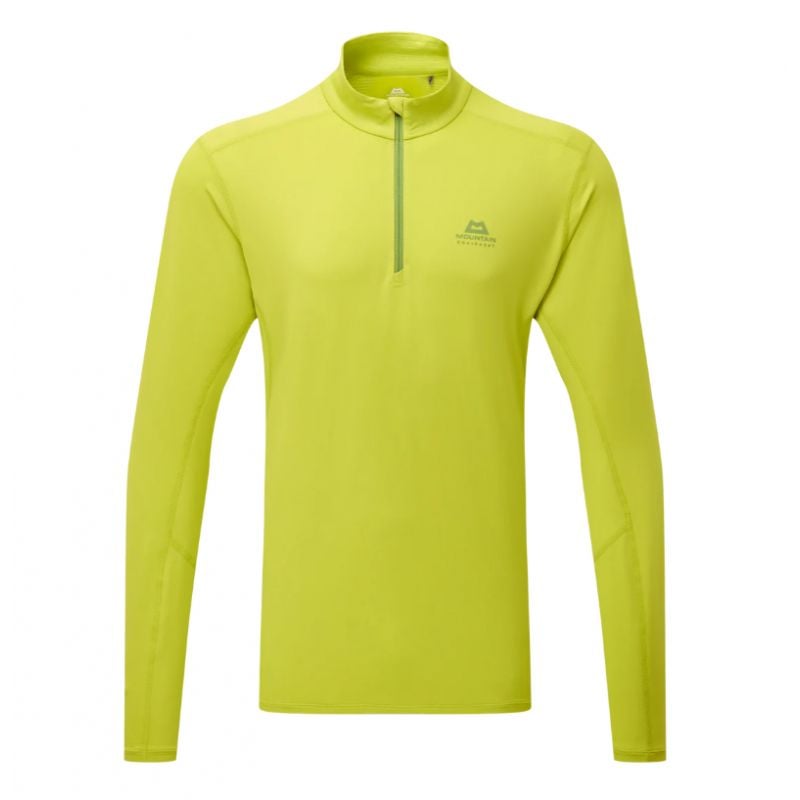 Long Sleeve T-shirt MOUNTAIN EQUIPMENT Cerrig Mens LS Zip T (Vine Green) Men