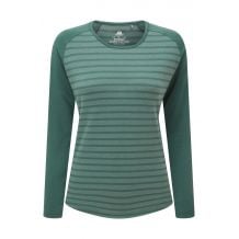 T-shirt a maniche lunghe MOUNTAIN EQUIPMENT Redline LS Tee (Fern Stripe/Fern) Donna