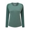MOUNTAIN EQUIPMENT Redline LS Wmns Tee (Fern Stripe/Fern)