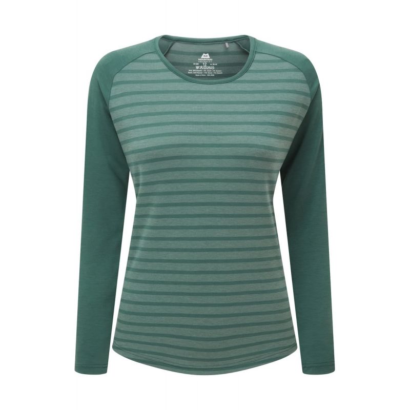 MOUNTAIN EQUIPMENT Redline LS Wmns Tee (Farnstreifen/Farn)