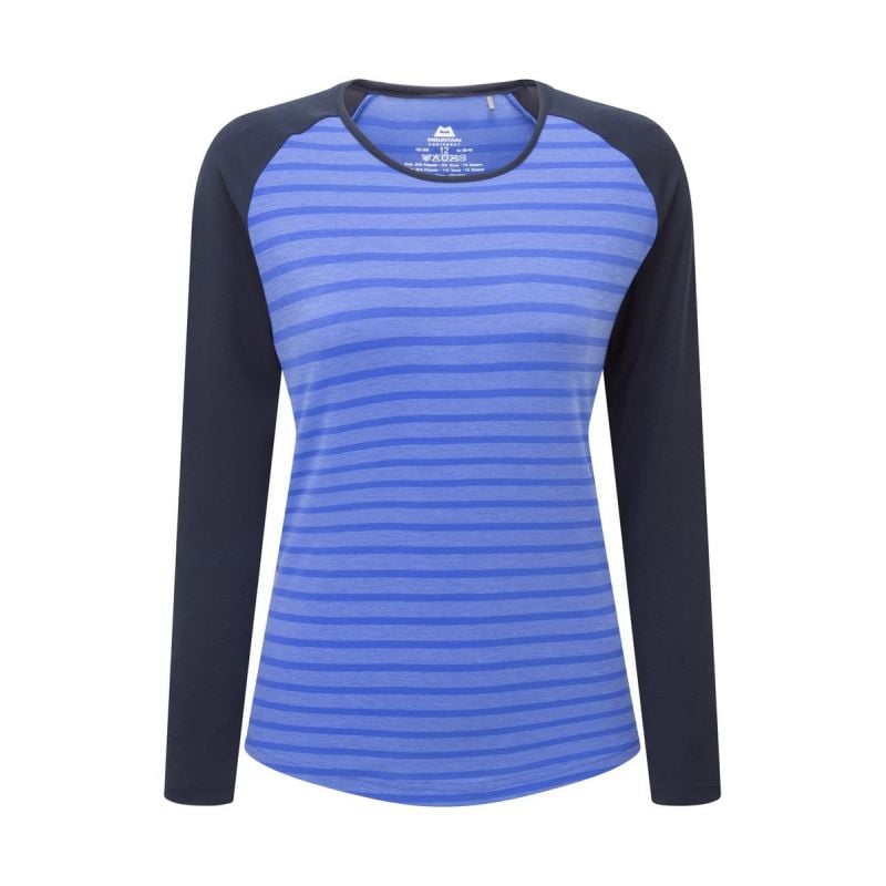 T-shirt manches longues MOUNTAIN EQUIPMENT Redline LS Tee (Vivid Stripe/Cosmos) Femme