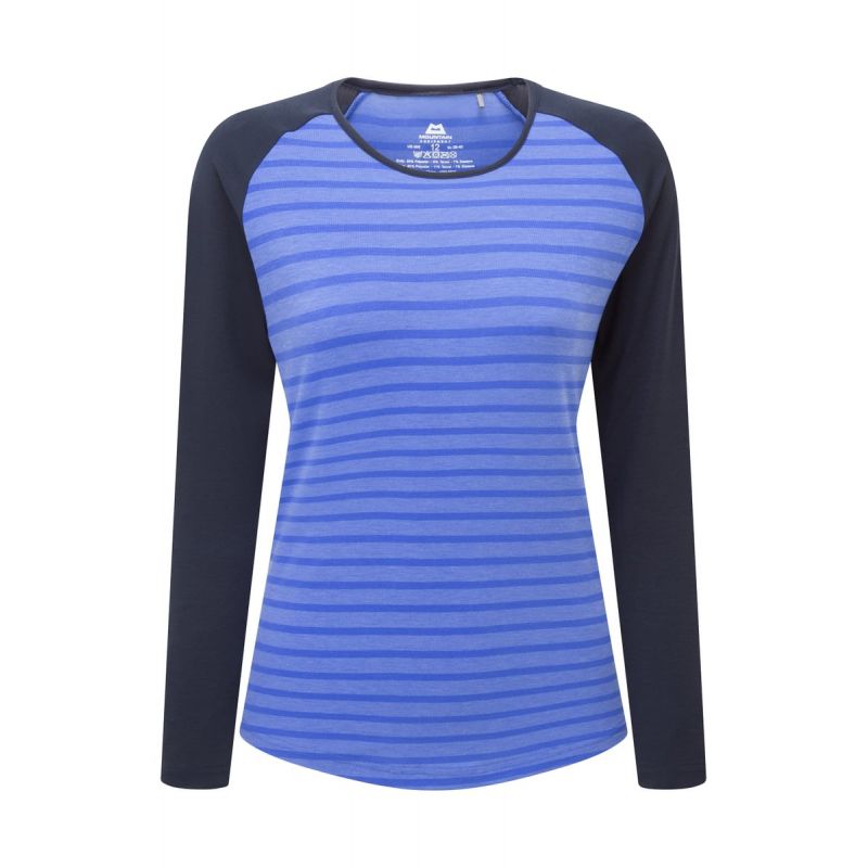 Langarm-T-Shirt MOUNTAIN EQUIPMENT Redline LS Tee (Vivid Stripe/Cosmos) Damen