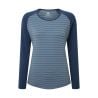 T-skjorte med lange ermer MOUNTAIN EQUIPMENT Redline LS Tee (Bluefin Stripe/Denim) Dame