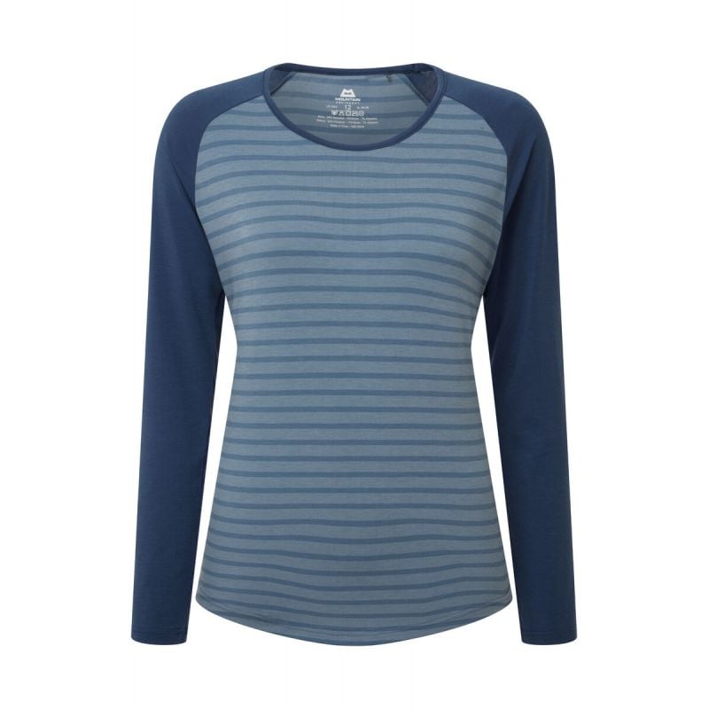 T-shirt manches longues MOUNTAIN EQUIPMENT Redline LS Tee (Bluefin Stripe/Denim) Femme