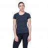 MOUNTAIN EQUIPMENT Groundup Stripe Wmns Tee (Cosmos stripe)