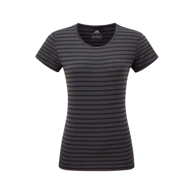 MOUNTAIN EQUIPMENT Groundup Stripe Wmns Tee (Cosmos stripe)