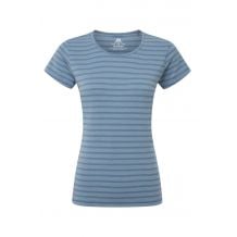 T-skjorte MOUNTAIN EQUIPMENT Groundup Stripe Tee (Bluefin Stripe) Dame