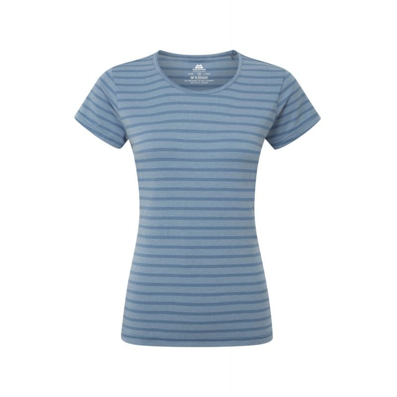T-shirt MOUNTAIN EQUIPMENT Groundup Stripe Tee (Bluefin Stripe) Femme