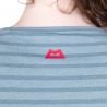 MOUNTAIN EQUIPMENT Groundup Stripe Wmns Tee (Bluefin Stripe)