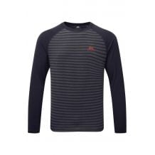 MOUNTAIN EQUIPMENT Redline LS Mens Tee (Cosmos stripe/cosmos)