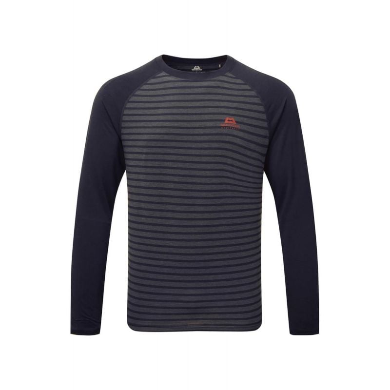 MOUNTAIN EQUIPMENT Redline LS Camiseta para Hombre (Cosmos stripe/Cosmos)