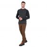 MOUNTAIN EQUIPMENT Redline LS Mens Tee (Cosmos stripe/cosmos)