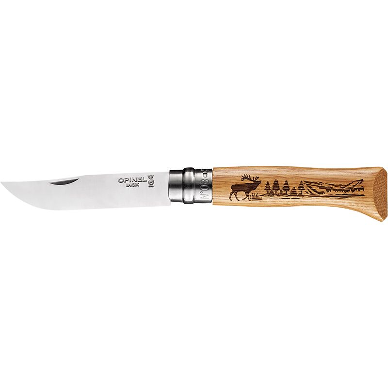 Messer N°8 Animalia Hirsch Opinel